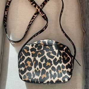 J. Crew leopard crossbody bag